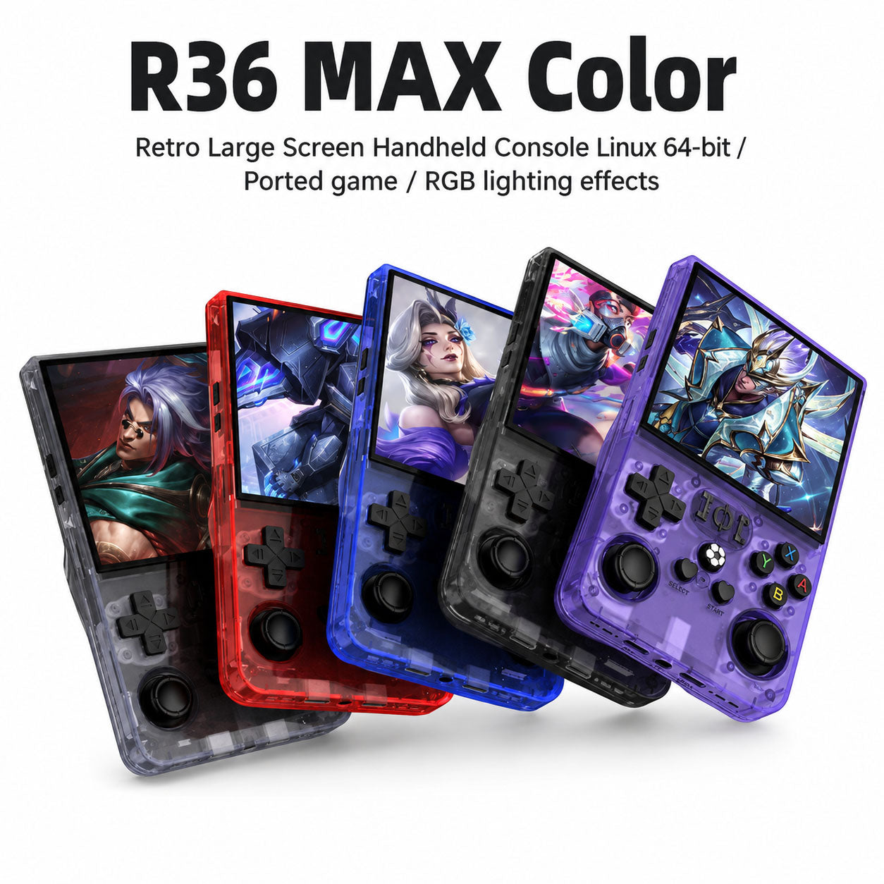 R36 Max Retro Handheld Console + Free Case